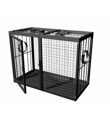 BDSM-Käfig mit Kopf - und Armfesseln