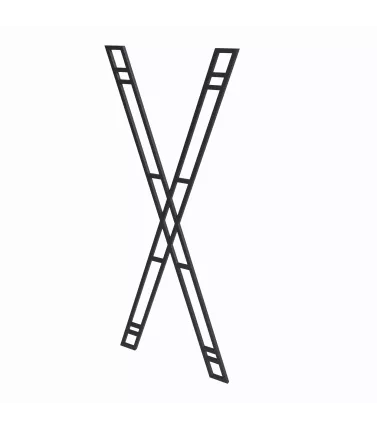 Metalen kruis voor BDSM-praktijken