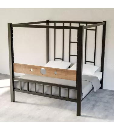 BDSM μεταλλικό κρεβάτι με...